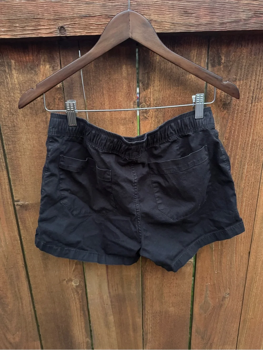 Cotton The North Face Women's Black Athletic Drawstring Shorts